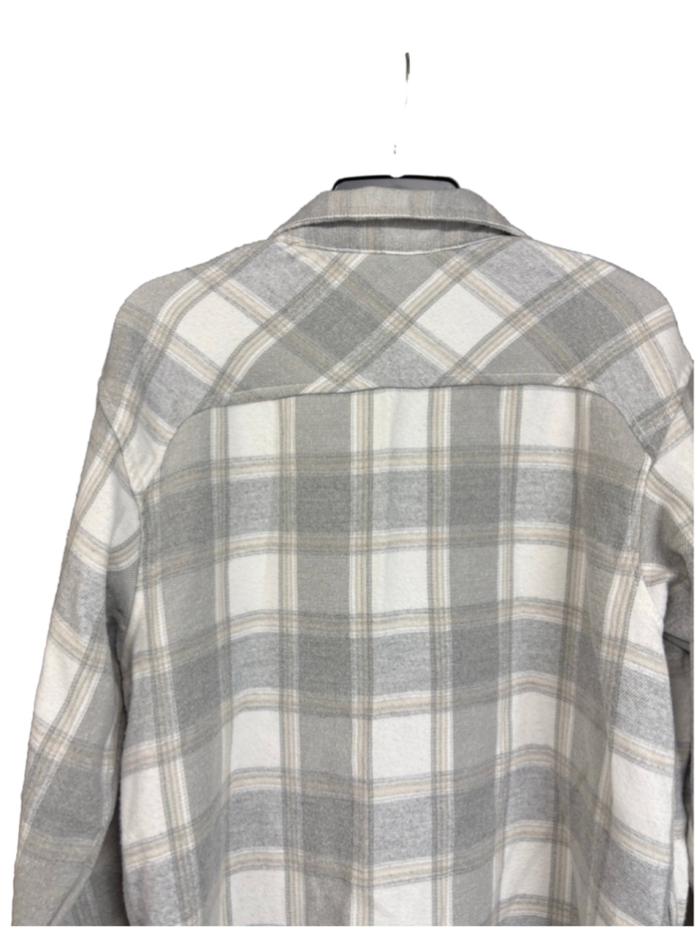 Women's Columbia Plaid Button Down Shirt Medium Grey White - Picture 5 of 8